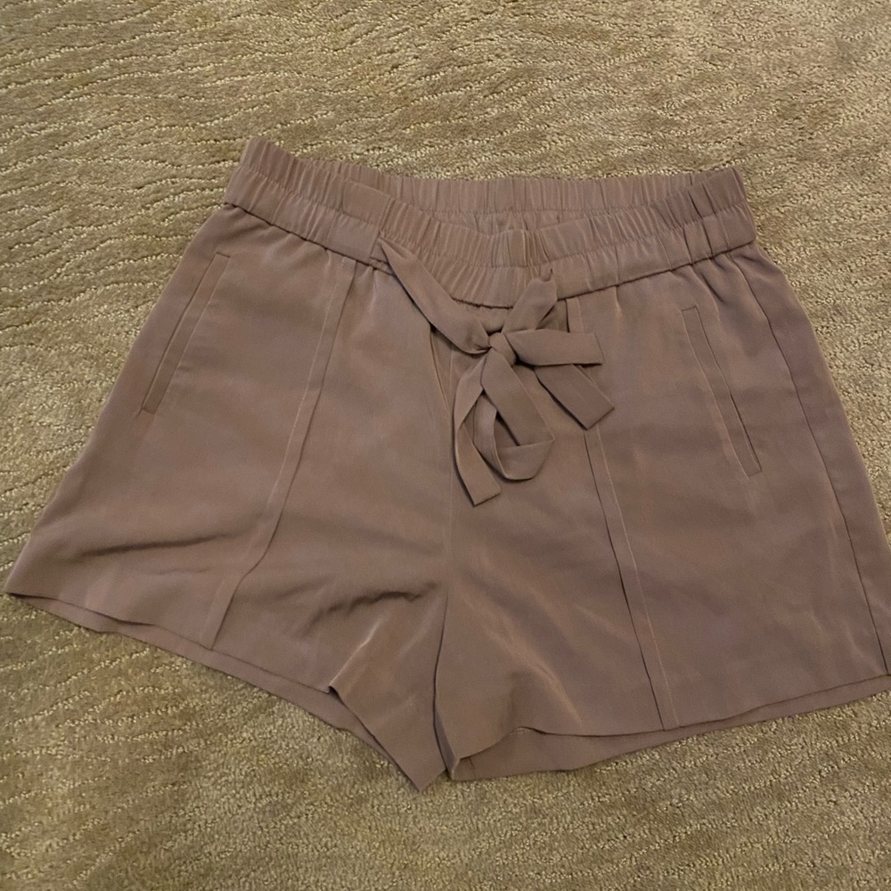 Dynamite High Waist Shorts in Taupe